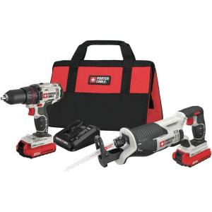image:imagePORTERCABLE PCCK603L2 20V Max Drill and Reciprocating Saw Combo Kit